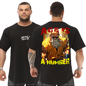 Camiseta Oversized Masculina Larga Para Treino e Academia - Dragon Ball Mestre Kame