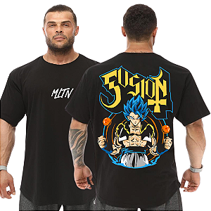 Camiseta Oversized Masculina Larga Para Treino e Academia - Dragon Ball Vegeta-03