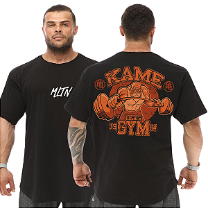 Camiseta Oversized Masculina Larga Para Treino e Academia - Dragon Ball Mestre Kame Gym