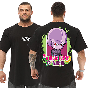 Camiseta Oversized Masculina Larga Para Treino e Academia - Dragon Ball Freeza-04