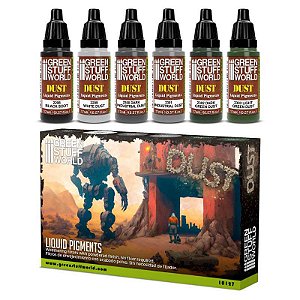 Conjunto de Pigmento Líquido DUST - Green Stuff World (Box x6 17ml)