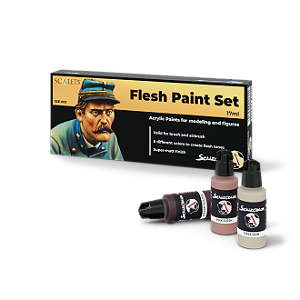 Set de Pintura Scale75: Scalecolor - FLESH - Tons de pele com 8 Cores (17ml)