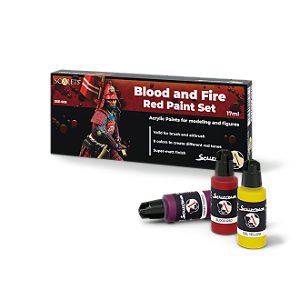Set de Pintura Scale75: Scalecolor - Blood And Fire RED - 8 Cores (17ml) Vermelho