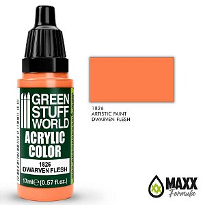 Tinta Acrílica Green Stuff World - DWARVEN FLESH (17ml)