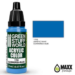 Tinta Acrílica Green Stuff World - SUMMERSEA BLUE (17ml)