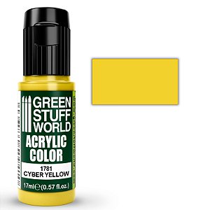Tinta Acrílica CYBER YELLOW - Green Stuff World (17ml)