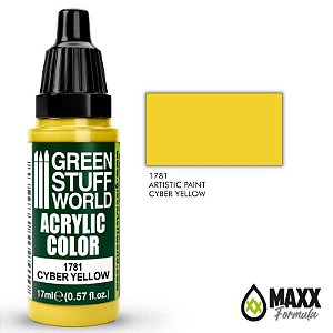Tinta Acrílica Green Stuff World - CYBER YELLOW (17ml)