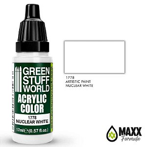 Tinta Acrílica Green Stuff World - NUCLEAR WHITE (17ml)