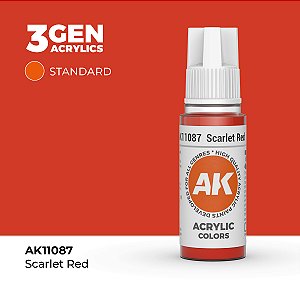 Tinta Acrílica SCARLET RED - AK Interactive (17ml)