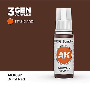 Tinta Acrílica BURNT RED - AK Interactive (17ml)