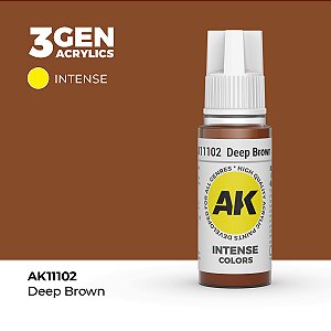 Tinta Acrílica DEEP BROWN - AK Interactive (17ml)