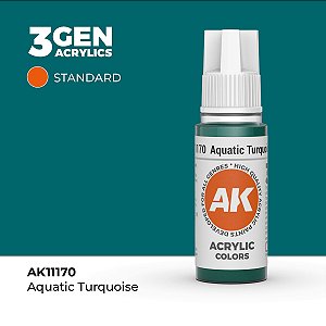Tinta Acrílica AQUATIC TURQUOISE - AK Interactive (17ml)