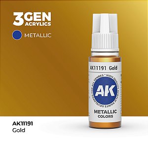 Tinta Metálica GOLD - AK Interactive (17ml)