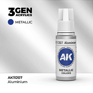 Tinta Metálica ALUMINIUM - AK Interactive (17ml)