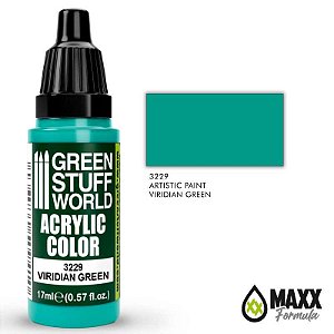 Tinta Acrílica Green Stuff World - VIRIDIAN GREEN (17ml)