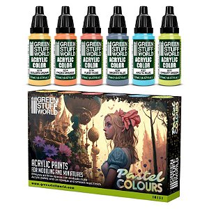Set de Pintura Green Stuff World - Pastel Colors (Box x6 17ml)
