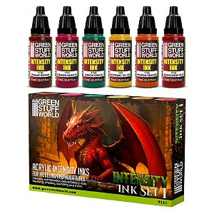 Set de Pintura Green Stuff World - Intensity Inks Set 1 (Box x6 17ml)