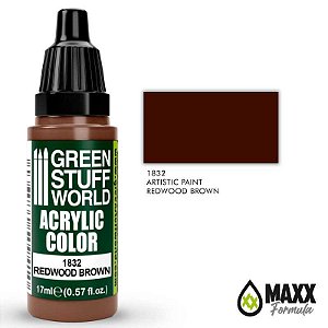 Tinta Acrílica Green Stuff World - REDWOOD BROWN (17ml)