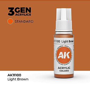 Tinta Acrílica LIGHT BROWN - AK Interactive (17ml)