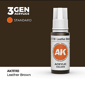 Tinta Acrílica LEATHER BROWN - AK Interactive (17ml)