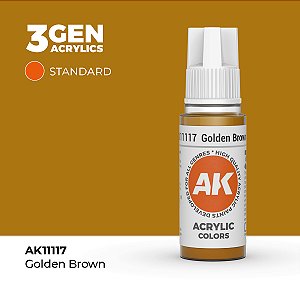 Tinta Acrílica GOLDEN BROWN - AK Interactive (17ml)