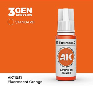Tinta Acrílica FLUORESCENT ORANGE - AK Interactive (17ml)