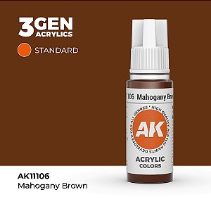 Tinta Acrílica MAHOGANY BROWN - AK Interactive (17ml)