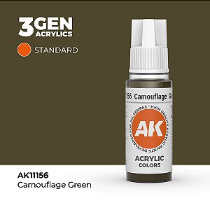Tinta Acrílica CAMOUFLAGE GREEN - AK Interactive (17ml)