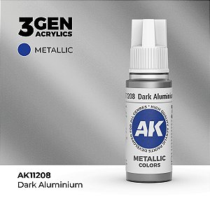 Tinta Metálica DARK ALUMINIUM - AK Interactive (17ml)