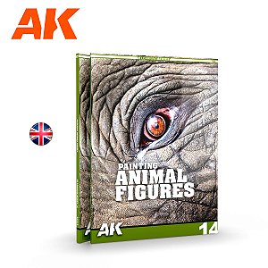 Livro AK Interactive: Pintando Figuras de Animais Vol.14 (Inglês)