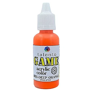 Tinta Acrílica Game - DEEP ORANGE - Talento (20ml)