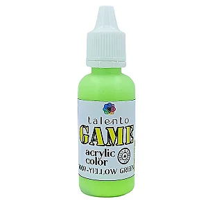 Tinta Acrílica Game - YELLOW GREEN - Talento (20ml)