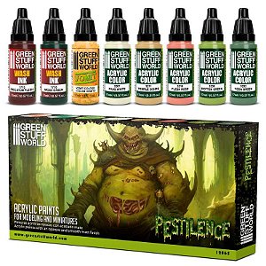 Set de Pintura Green Stuff World - Pestilence (Box x8 17ml)