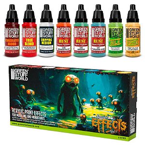 Conjunto Tintas Acrílicas SPECIAL EFFECTS Vol. 1 - Green Stuff World (Box x8 17ml)