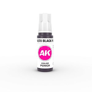 Tinta Acrílica AK Geração 3 - Black Purple COLOR PUNCH 17 ml