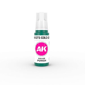 Tinta Acrílica AK Geração 3 - Cold Green COLOR PUNCH 17 ml