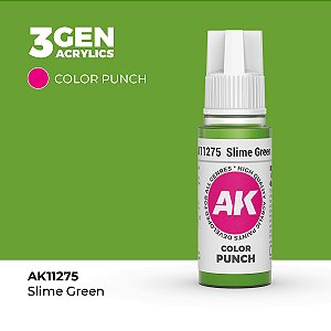 Tinta Acrílica Color Punch SLIME GREEN - AK Interactive (17 ml)