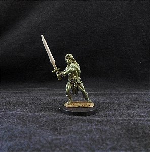 Crom, O Bárbaro - Miniatura de Metal para RPG