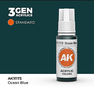 Tinta Acrílica OCEAN BLUE - AK Interactive (17ml)