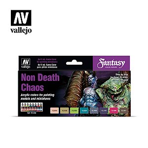 Conjunto de tintas Acrílica Vallejo Game Color - Non Death Chaos: Fantasy 8x potes de 17ml
