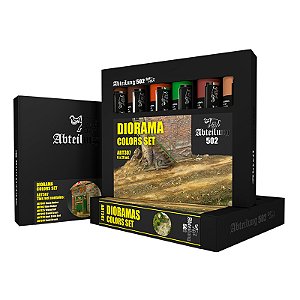 Conjunto Tintas Óleo DIORAMA COLORS - AK Interactive/Abteilung 502 (Box x6 20ml)
