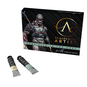 Conjunto Tintas Acrílicas Artist: THEY LIFE IN THE GREY - Scale75 (Box x12 20ml)