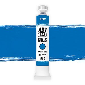 Tinta Óleo CYAN - AK Interative/Abteilung 502 (20ml)