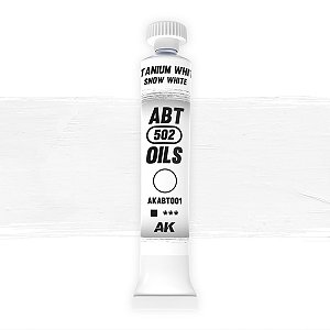 Tinta Óleo TITANIUM WHITE / SNOW WHITE - AK Interative/Abteilung 502 (20ml)
