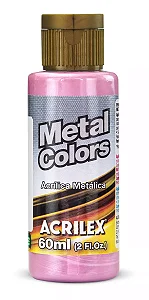 Tinta Metal Colors ROSA - Acrilex (60ml)