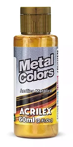 Tinta Metal Colors DOURADO SOLAR - Acrilex (60ml)