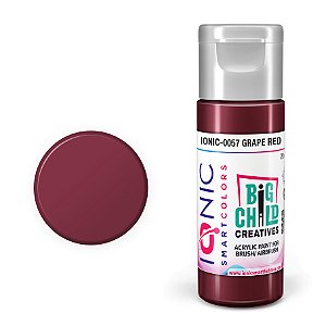 Tinta Acrílica GRAPE RED (Vermelho Uva) - IONIC (20ml)