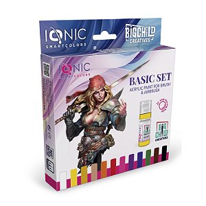 Conjunto Tintas Acrílicas: BASIC - IONIC Smart Colors (12x 20ml)