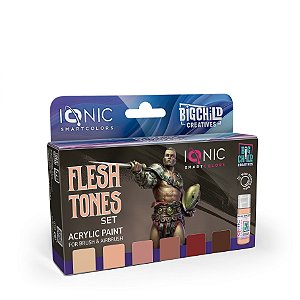 Conjunto Tintas Acrílicas: FLESH TONES - IONIC Smart Colors (6x 20ml)