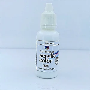 Tinta Acrílica Acrylic Color - BRANCO - Talento (20ml)